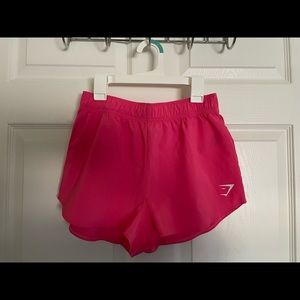 bright pink gymshark shorts
